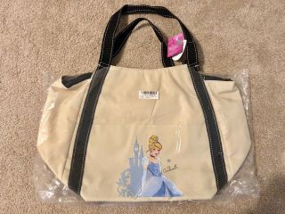Authentic Disney Cinderella Princess Large Insulated Zip Cooler Tote Bag Toreba
