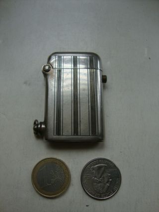 Vintage Art Deco Push Button AUTOMATIC Early THORENS Pocket Cigarette LIGHTER 2
