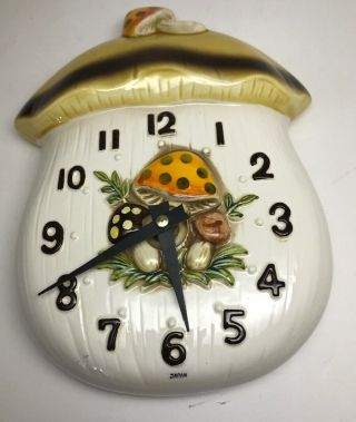 Vintage Sears Roebuck & Co Merry Mushroom Clock All & Japan