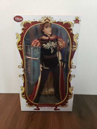 Disney Store Limited Edition Prince Phillip Sleeping Beauty Doll 1 Of 3500 Bnib