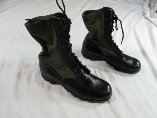 Vtg 80s Era Us Army Ro Search Jungle Boots Combat 7 R Military Vietnam Style