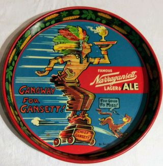 Dr Seuss Narragansett Beer Tray 1940 