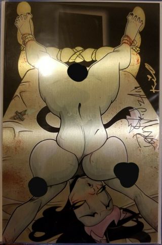 Kannibal Kitty 1 Full Nude Metal Cover Signed By Dan Mendoza & Knightmare Lynch