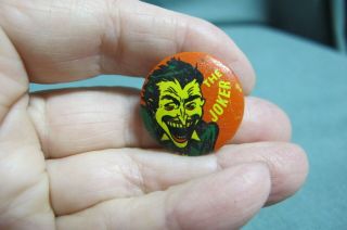 1966 Batman Comic The Joker Pin Back Button