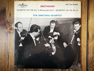 Westminster Wst14119 - Beethoven - String Quartets Nos.  4 & 9 - Smetana Quartet Nm