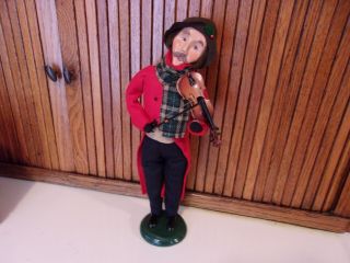 Byers Choice Carolers - Man With Violin 2005 - With All The Accessories