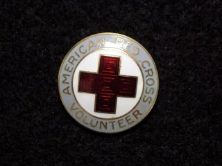 Post - Wwii American Red Cross Gray Ladies Service Pin 1946 - 1967