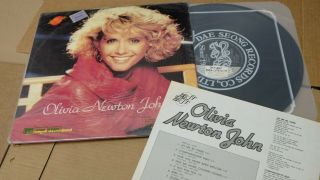 Olivia Newton John Best Of The Best 1990 Korea Vinyl Lp 12 " W/insert