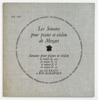 Df 188 Kraus & Boskovsky Mozart Violin Sonatas French Les Discophiles Fd Lp