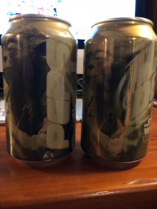 Golden Yoda Pepsi And Mountain Dew Cans Bottom Opened Rare Htf