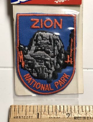 Nip Zion National Park Monument Utah Ut Embroidered Souvenir Patch By Voyager