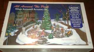 Dept 56 All Around The Park Village Animated Accessory Set.  -