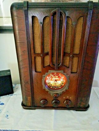 Vintage Zenith Am/sw Radio 5 - S - 29 (1939)