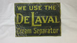 Antique Delaval Cream Separator Metal Sign