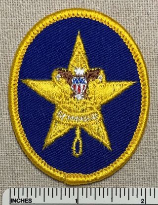 Vintage 1970s Star Rank Boy Scout Badge Patch Bsa Uniform Sash Camp Bsa Pb