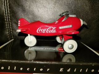 1997 Coca Cola Pedal Plane 1:18 Die Cast Mini Car Miniature Coke