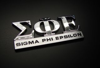 Sigma Phi Epsilon Fraternity Car Emblem Sticker Logo Badge Decal