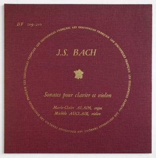 Df 209 - 210 Michele Auclair J.  S.  Bach Violin Sonatas Discophiles Francais 2 Lp Ex,