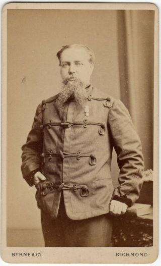Military Cdv,  Officer,  General,  Named,  Medal,  Indian Army