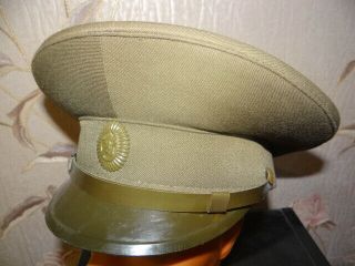 Ussr Soviet Army Field Visor Hat Army Vdv Kgb Air Force Officer 1988 Sz 57