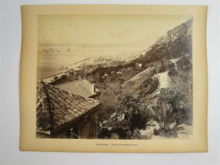 Photo Of The Anchorage From Europa Main Road In Gibraltar C1870s