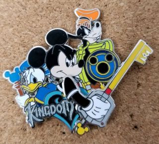 Disney Kingdom Hearts Mickey Donald Goofy Genearation D Digital Htf Rare Le Pin