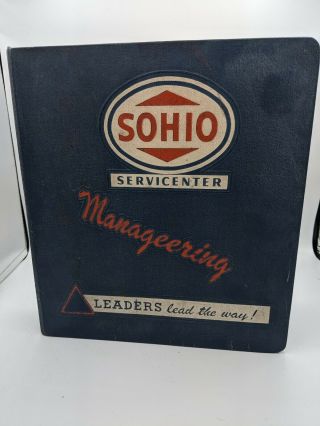 Sohio Service Center Manageering Binder 1950 