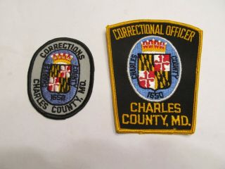 Maryland Charles Co Correction Patch Set Old Cheese Cloth