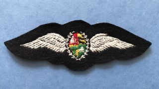South Africa Air Force Pilot Wings Crew Insignia Brevet Circa 1990 