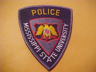 Mississippi State University Police Patch Shoulder Size