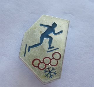Grenoble 1968 Or Sapporo 1972 Winter Olympic Games Speed Skating Pin