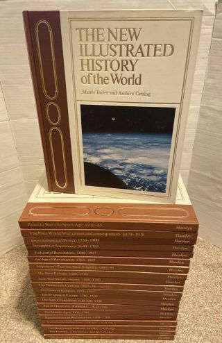 The Illustrated History Of The World Complete Set Of 21 Books Hamlyn Vtg