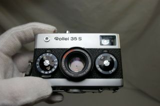Vintage Rollei 35S 35mm Film Camera w Electronic Flash 2