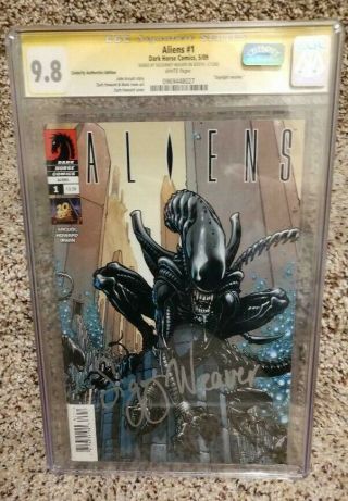 Sigourney Weaver Cgc Ss 9.  8 Aliens 1 Comic Daylight Cover /100