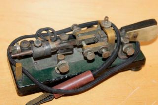 Vintage Vibroplex Telegraph Signal Key Keyer Bug Morse Code Serial 70494
