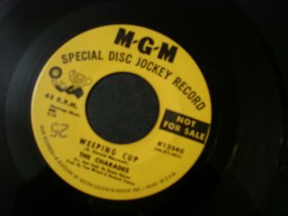 The Charades The Key To My Happiness 45 Record Weeping Cup Promo