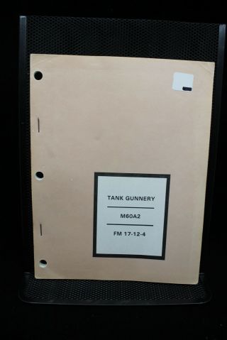 Cold War Us Army Tank Gunnery Reference Book