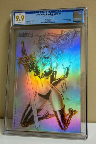 Lady Death Scorched Earth 1 Mcteigue Cover Holo Foil Edition Cgc 9.  9