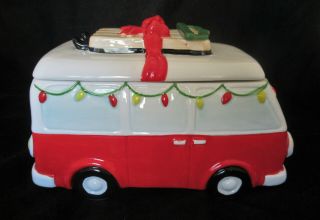 Vw Volkswagen Bus Van Christmas Cookie Jar By World Market