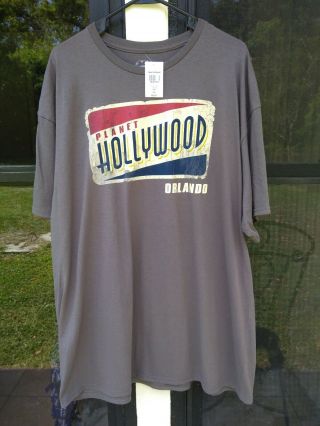 Vintage Planet Hollywood Orlando T - Shirt (size Xxl) Retro Dead Stock