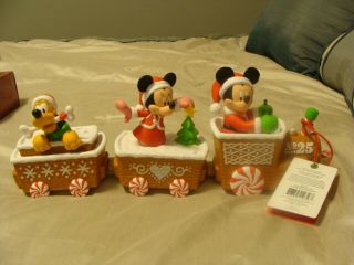 2016 Hallmark Disney Christmas Express Mickey,  Minnie & Pluto