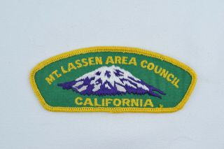 Vintage Bsoa Patch - 077 - Mt Lassen Area Council California Boy Scouts Patch