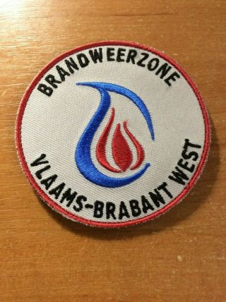 Belgium Patch Fire Firefighter Brandweerzone Vlaams - Brabant West -