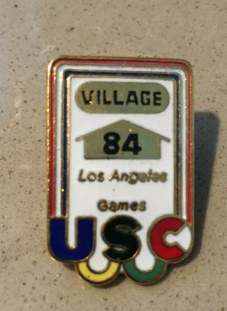 1984 Los Angeles La Olympic Pin Usc University Of Southern California Village