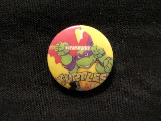 Mutant Ninja Turtles Vintage Button Pin Badge Uk Made Not Comics Toy Shirt Poste