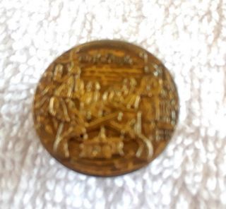 Vintage Brass Usa Declaration Of Independence Pin Tie Tack