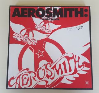 Aerosmith The First Decade 1982 Promo Only Box Set With 8 White Label Vinyl Lps