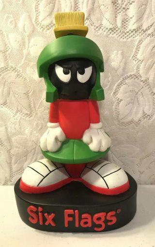 1997 Looney Tunes Marvin The Martian Six Flags Great America Coin Bank Vintage