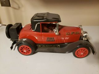 Jim Beam Fire Chief Cfd 1928 Model A Ford Decanter Kentucky Empty Great Shape