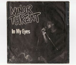 Minor Threat In My Eyes 45rpm 7 " Ep Red Vinyl Dischord 1981 1st Press,  No Insert